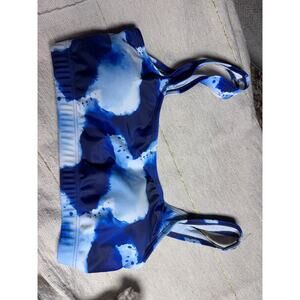 Size Small Blue Tie-Dye Bikini top